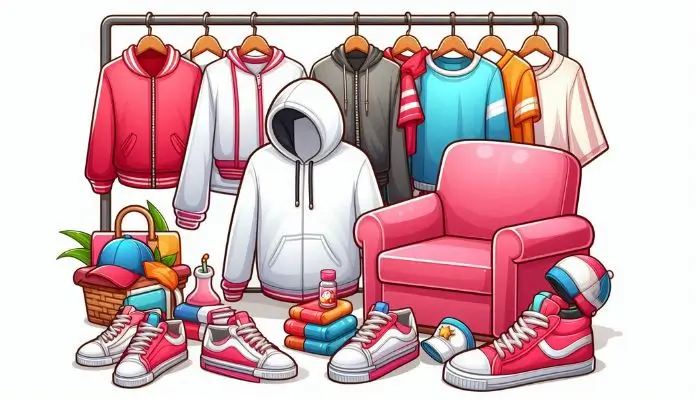 graphic of fashion clothes