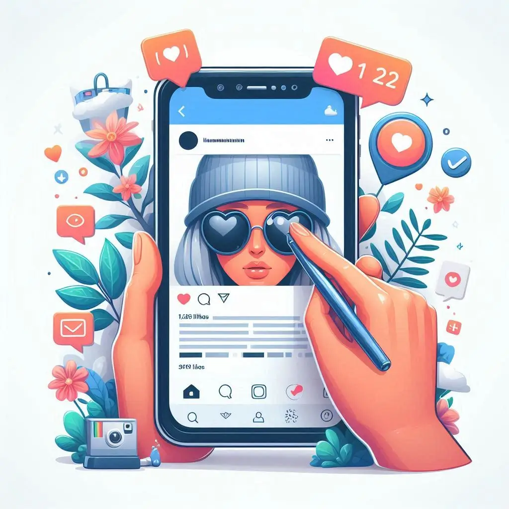 Instagram photo of a girl receiving multiple likes and engagement from viewers